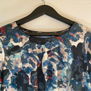 Simply Vera Vera Wang women’s long sleeve multicolor multi pattern top size XL
